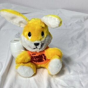 Vintage Easter Bunny Plush Bank Barrel I’m Your Bunny Honey Dakin 1977